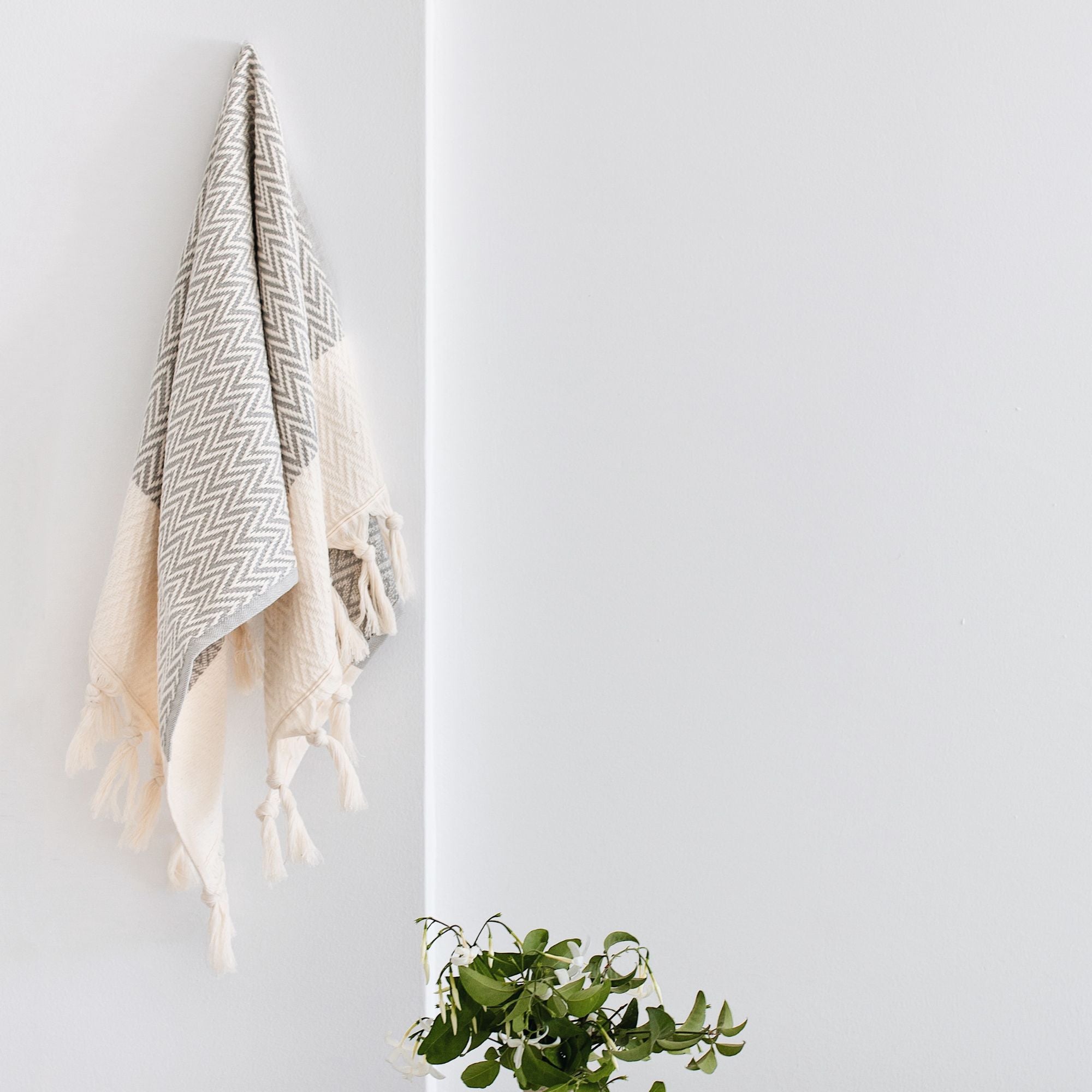 100% Cotton Turkish Hand Towel for Kitchen & Bathroom (SET of 2)