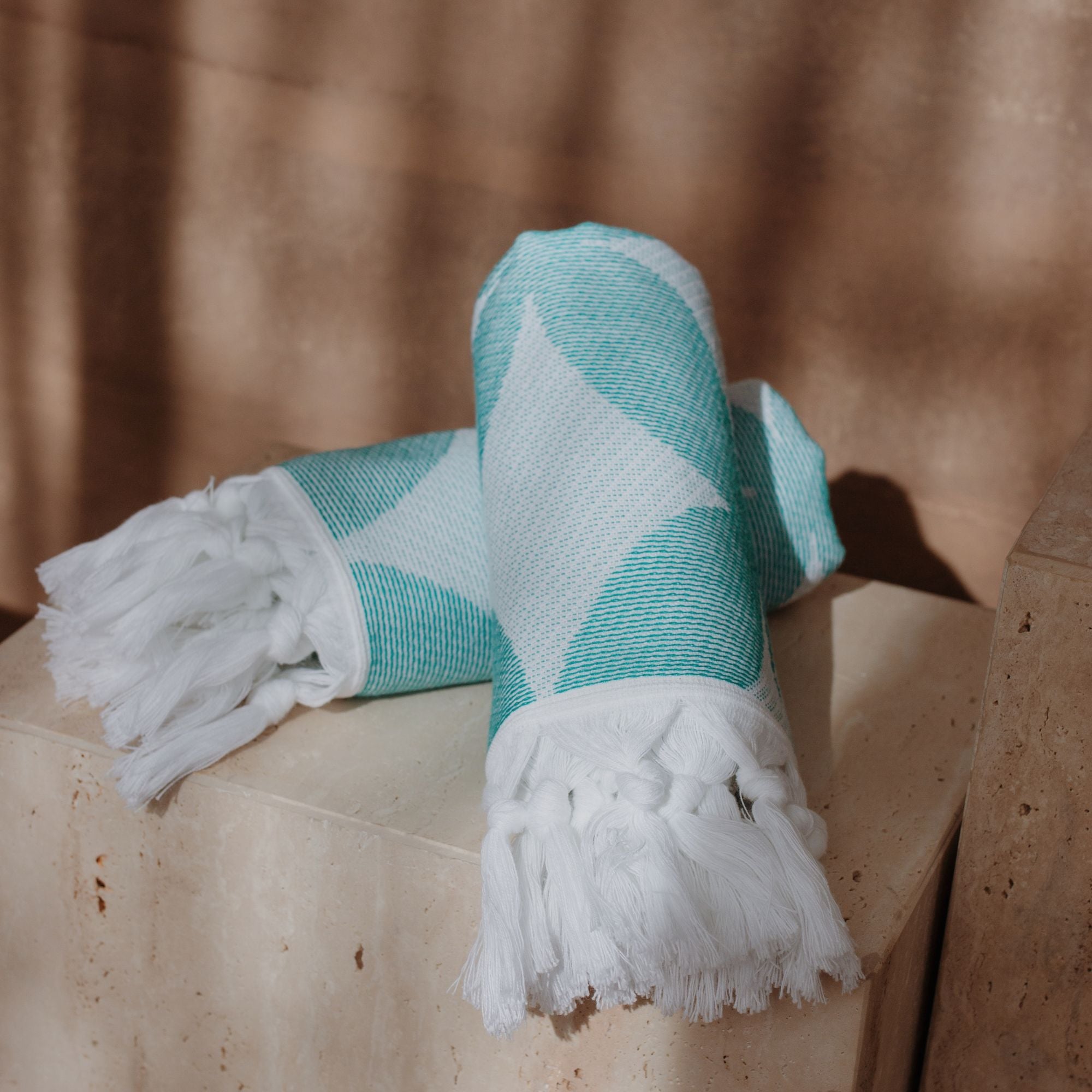 Boho Pattern Cotton Hand, Face & Kitchen Towel – Set of 2