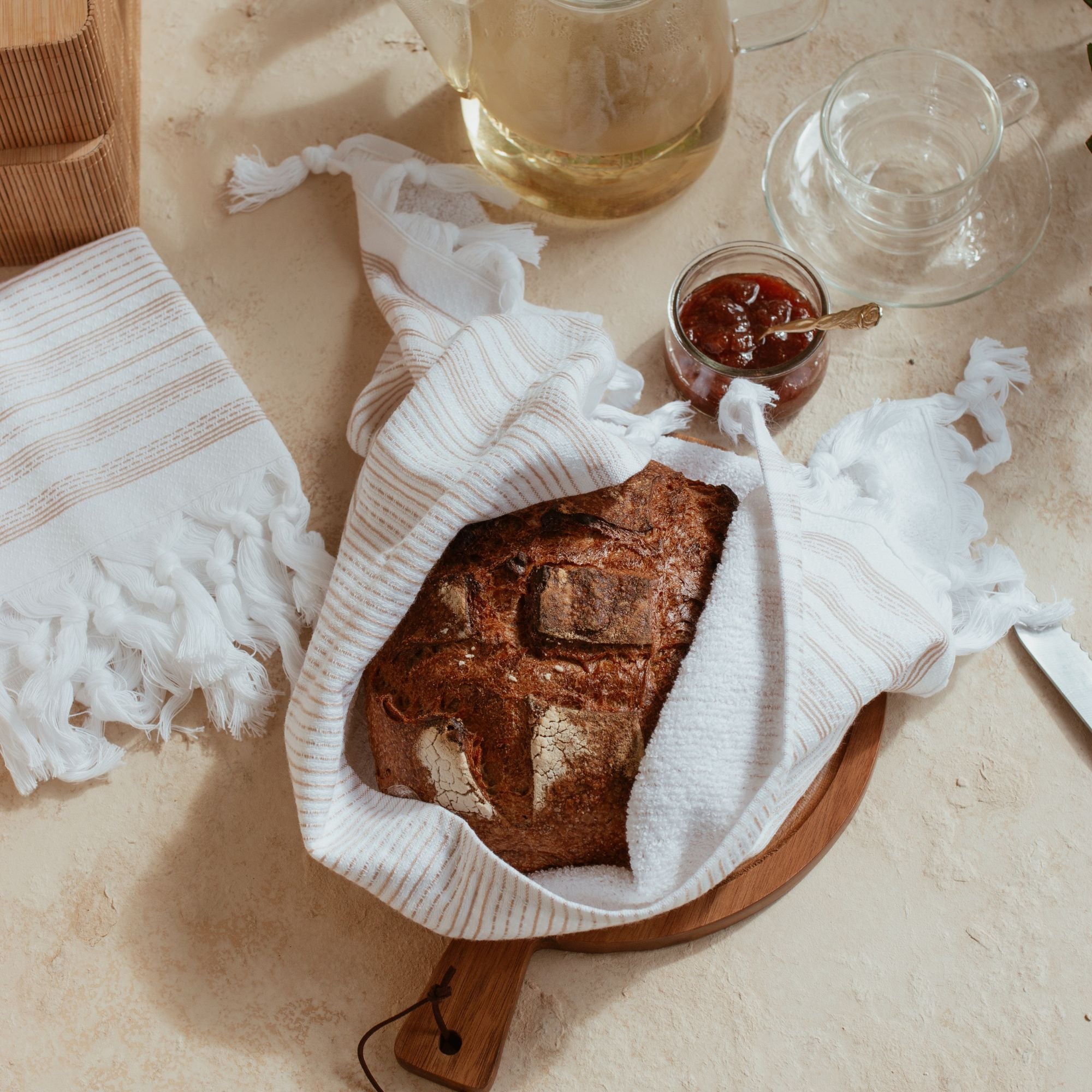 Cotton Hand Towel – Set of 2, Woven & Terry